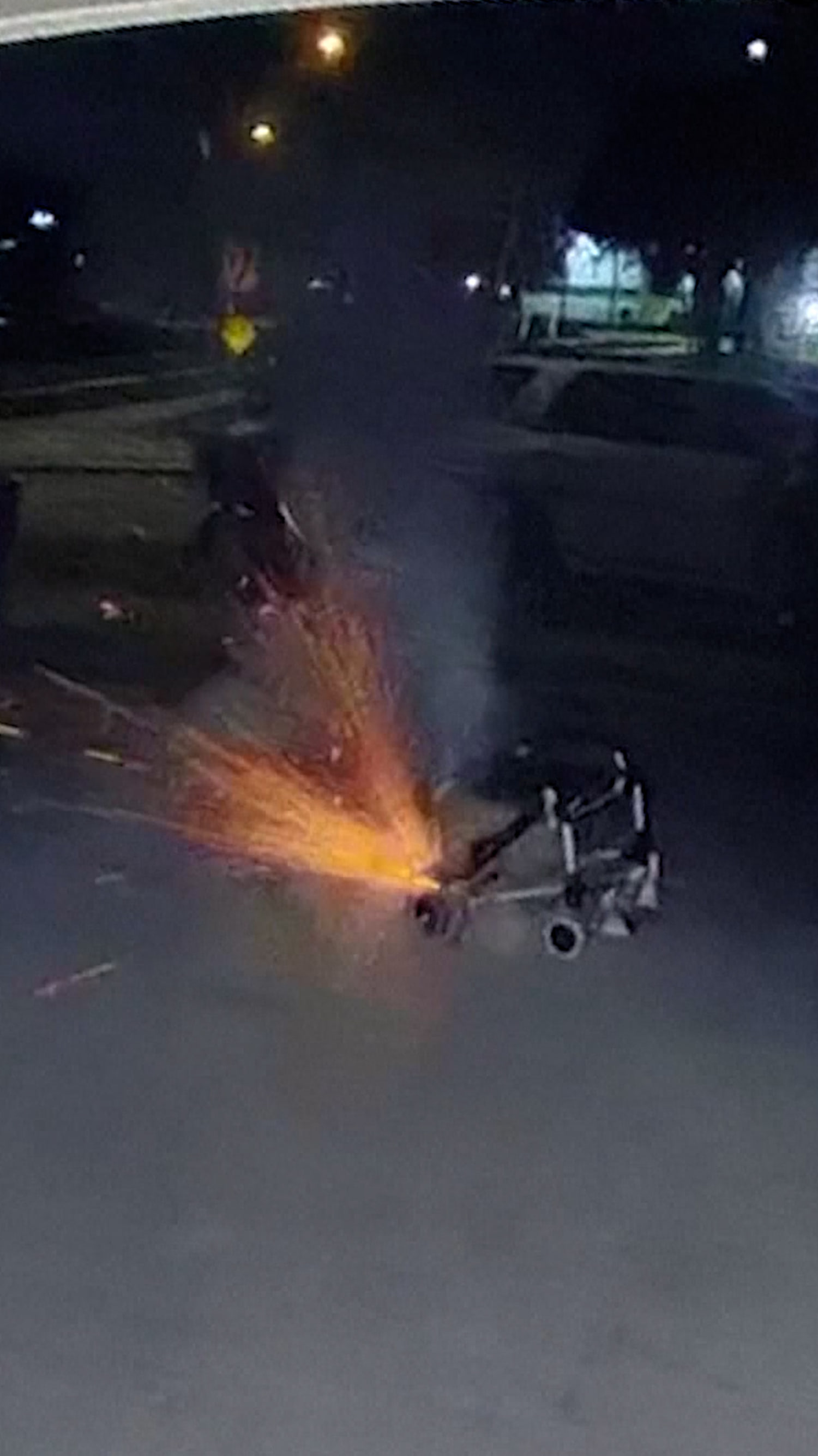 Electric wheelchair explodes in Florida driveway