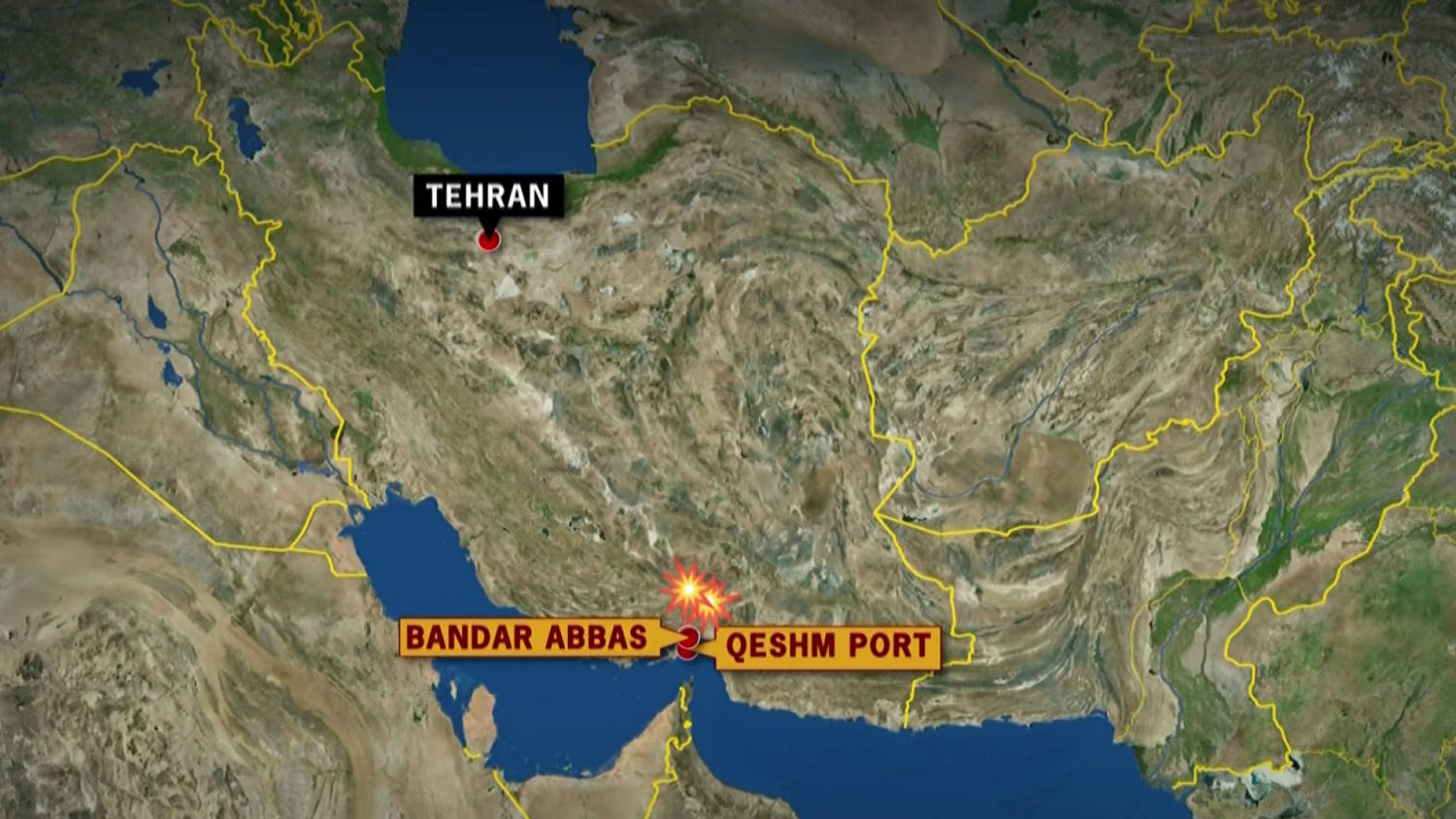 U.S. strikes two locations in Iran near Strait of Hormuz