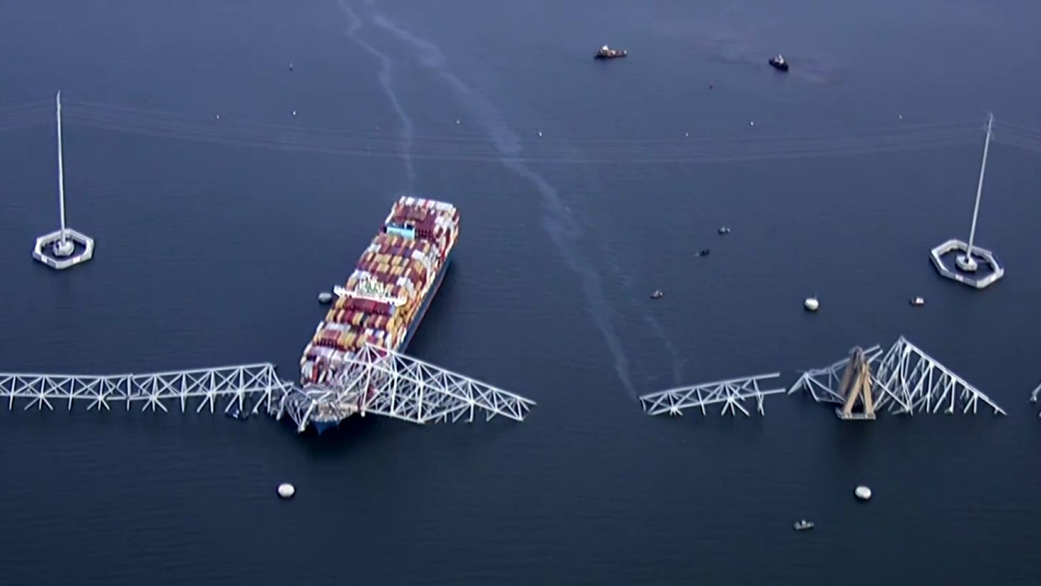 Ship operators involved in Baltimore bridge collapse charged with misconduct