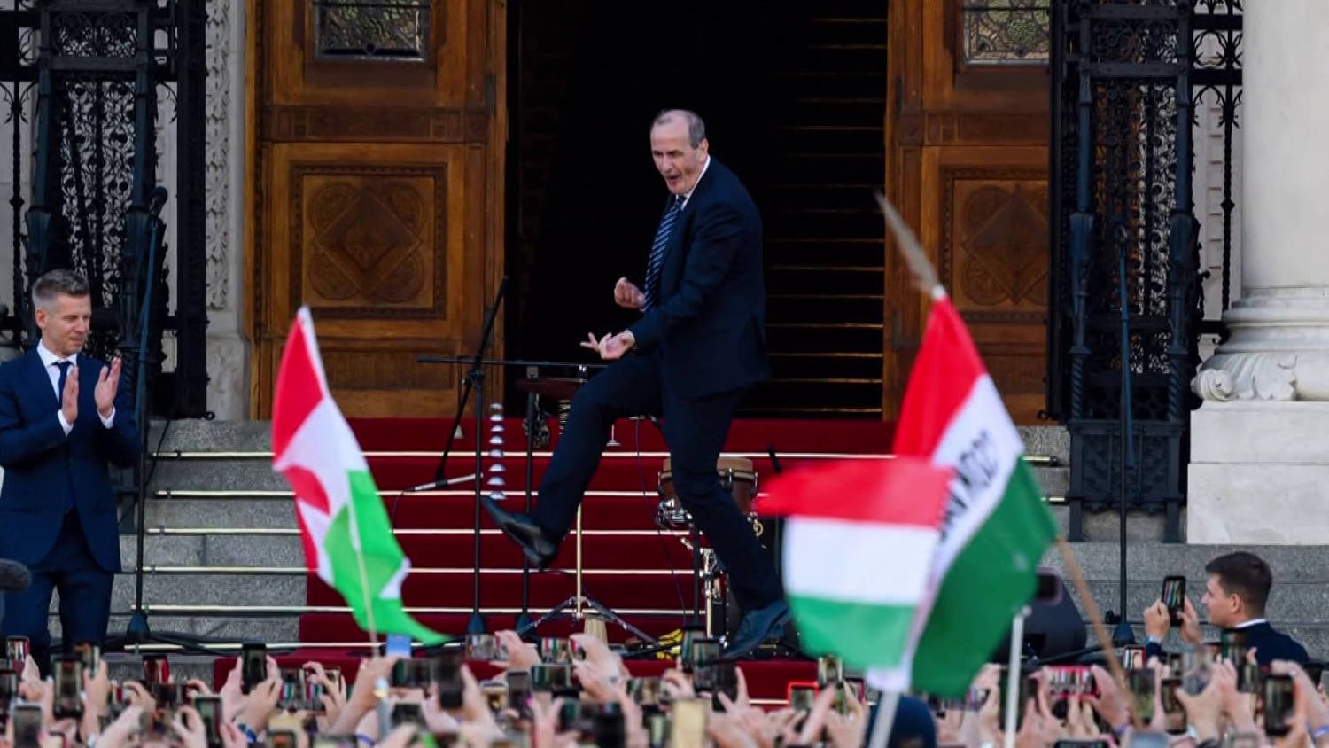 Hungarian Official Performs Encore of Viral Dance With New Moves