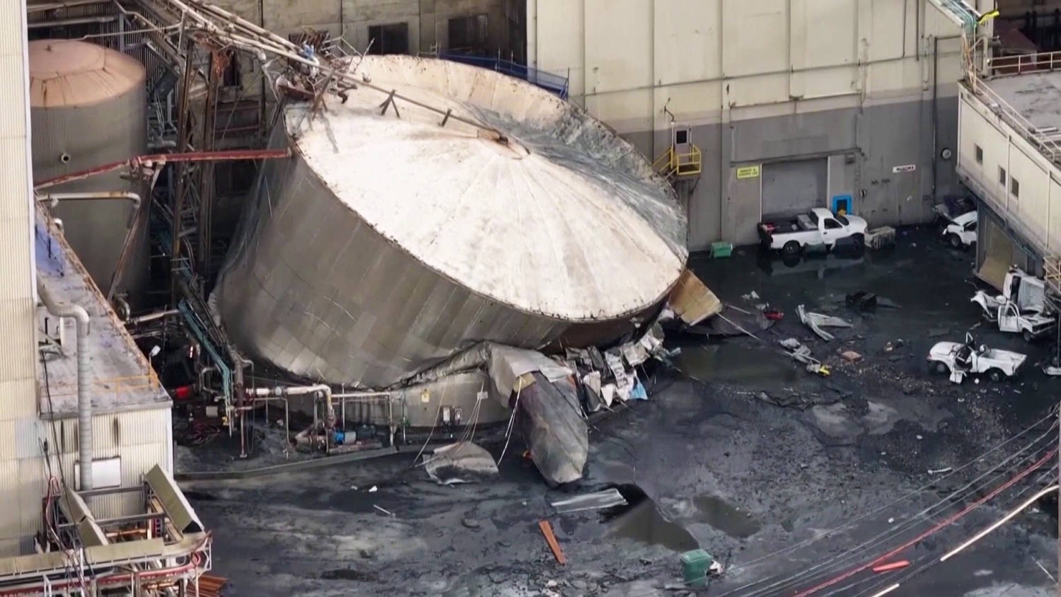 New Video Shows Devastation After Chemical Plant Implosion