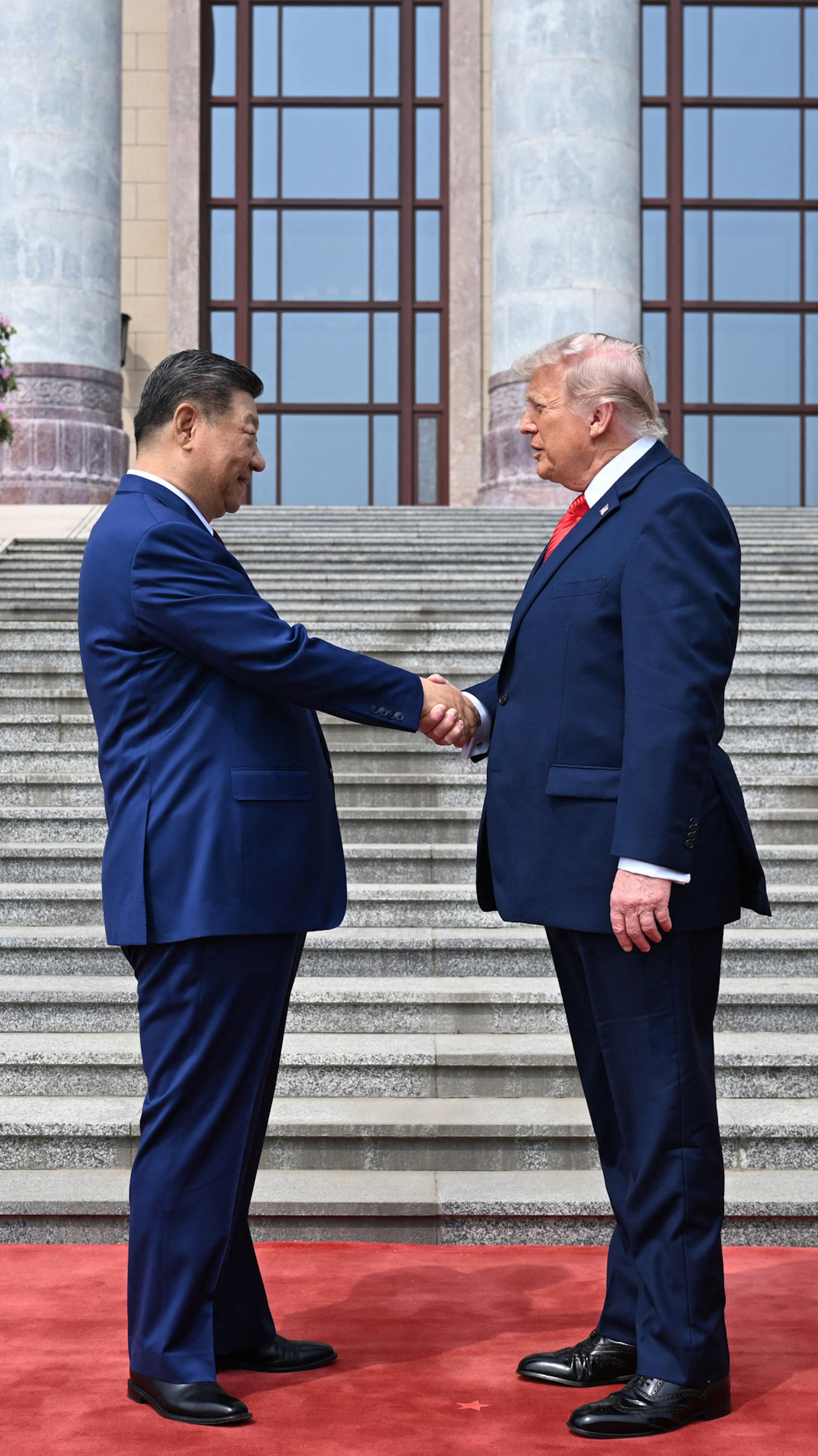 Trump and Xi meet at the Great Hall of the People