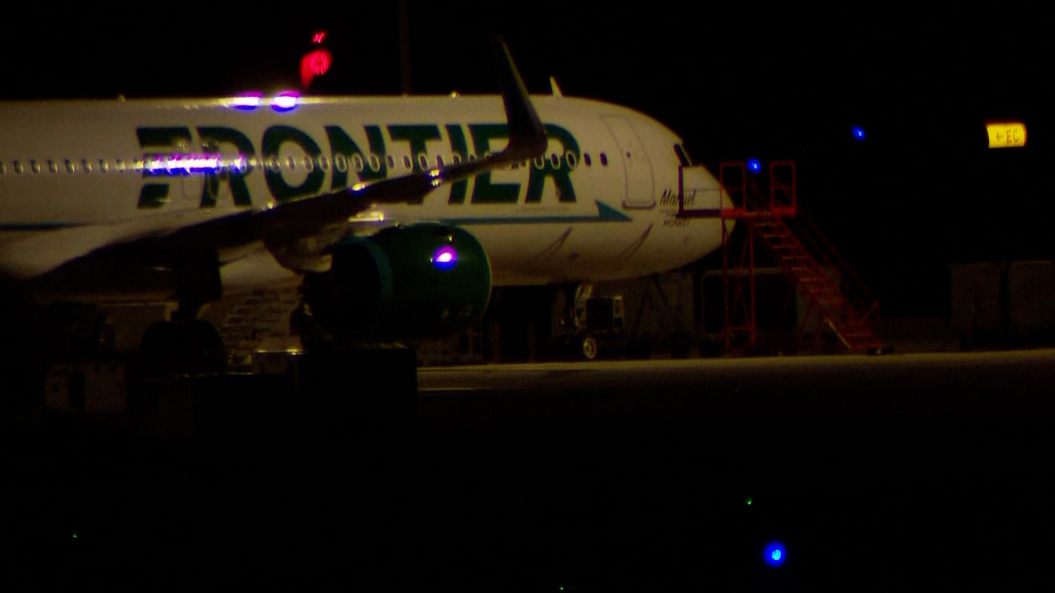 Passengers on Frontier jet that killed person on runway describe scene on board