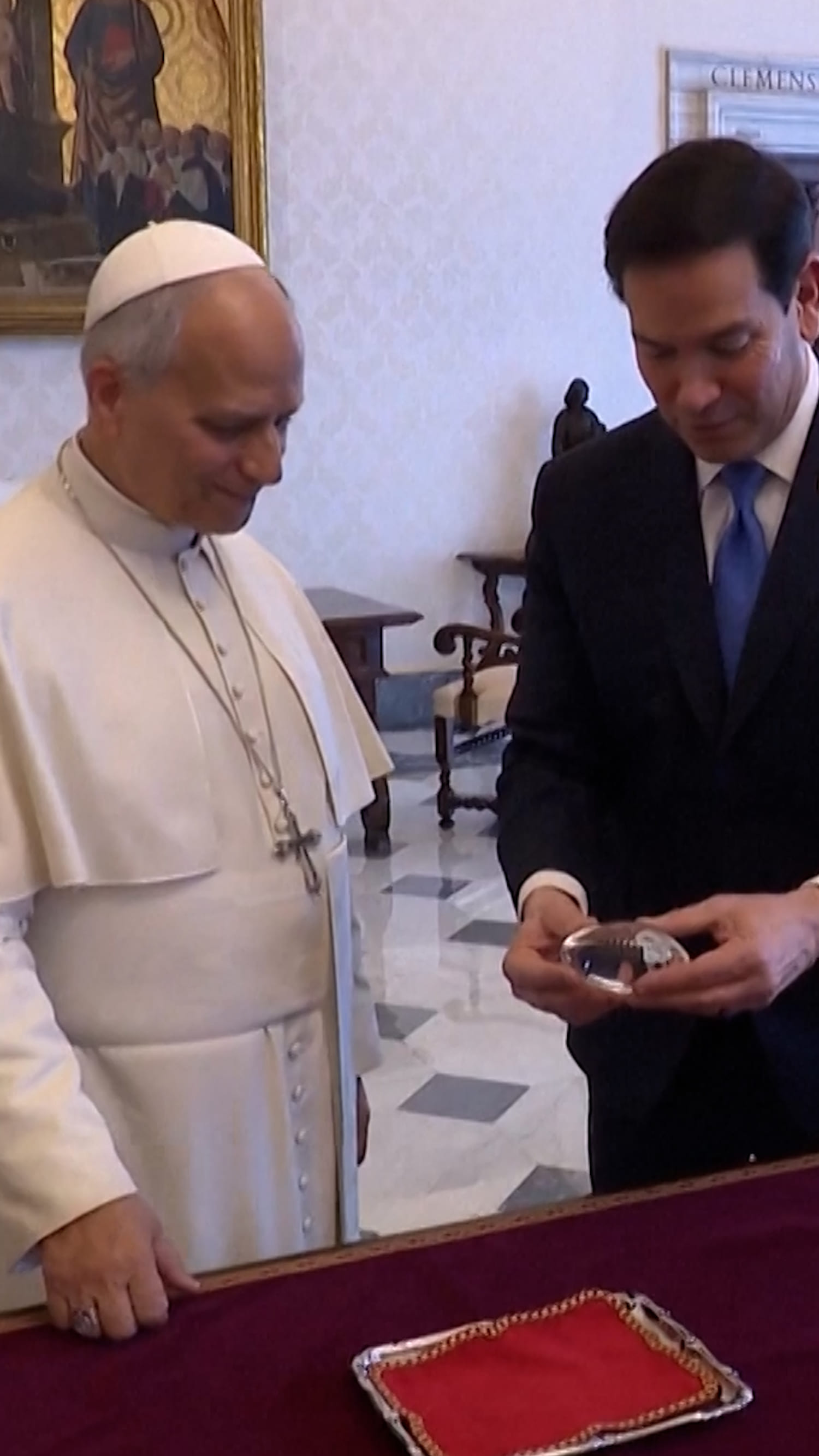 Pope Leo meets Secretary of State Rubio at the Vatican