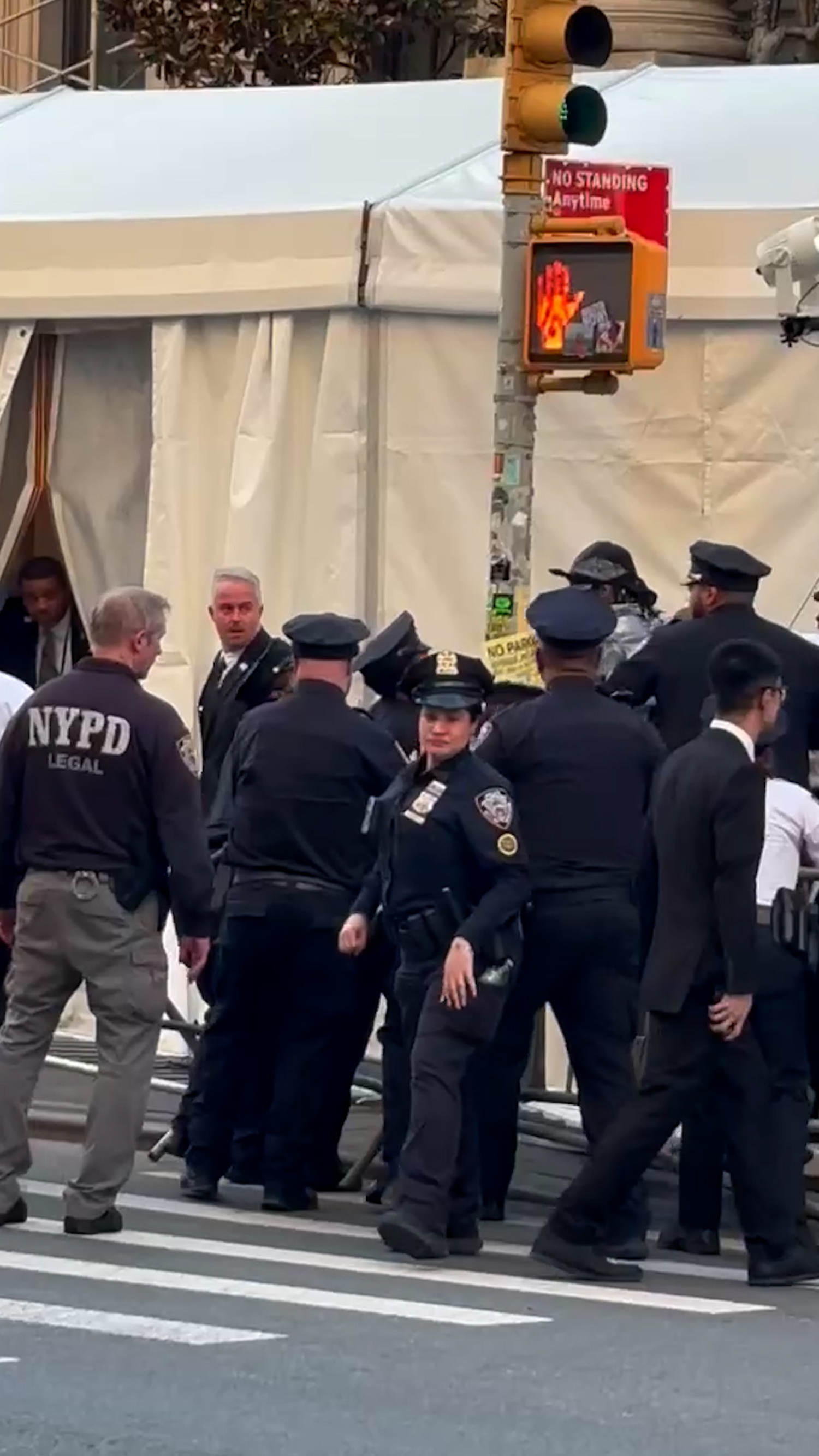 NYPD arrest man attempting to jump Met Gala barricade