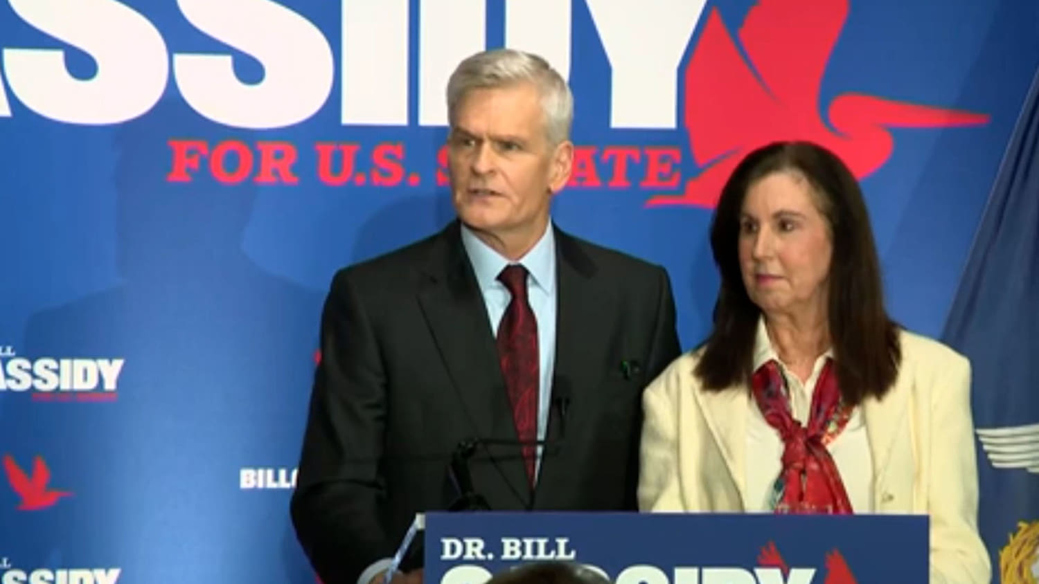 GOP Sen. Bill Cassidy speaks after Louisiana primary loss