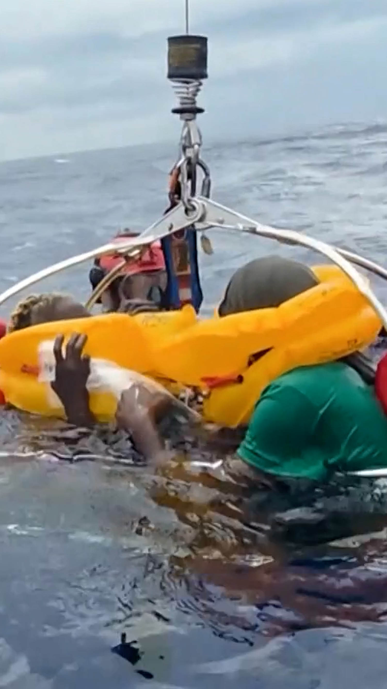 Passengers rescued after plane crashes in the Atlantic