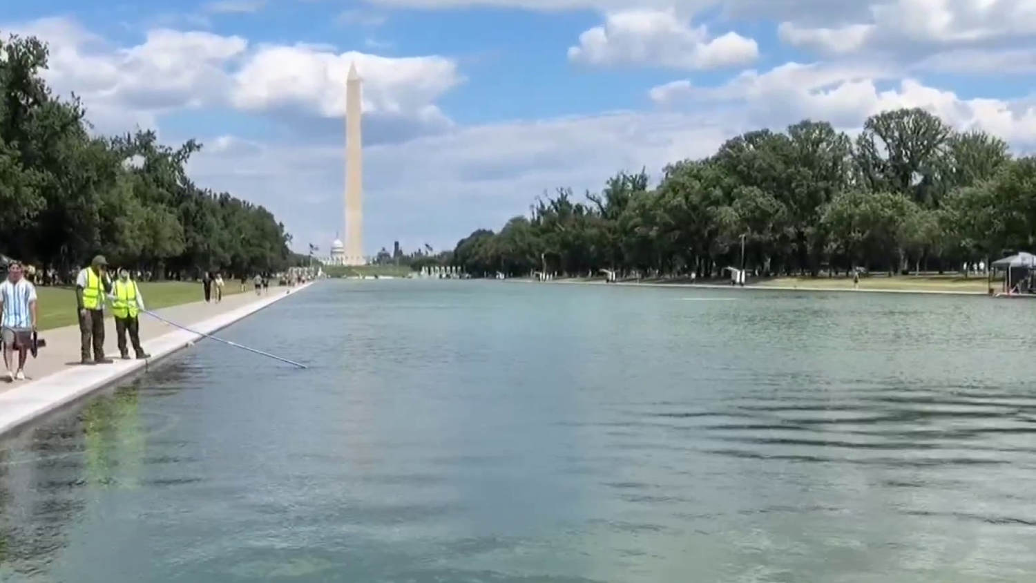 Trump claims proof of Reflecting Pool vandalism will be seen in court
