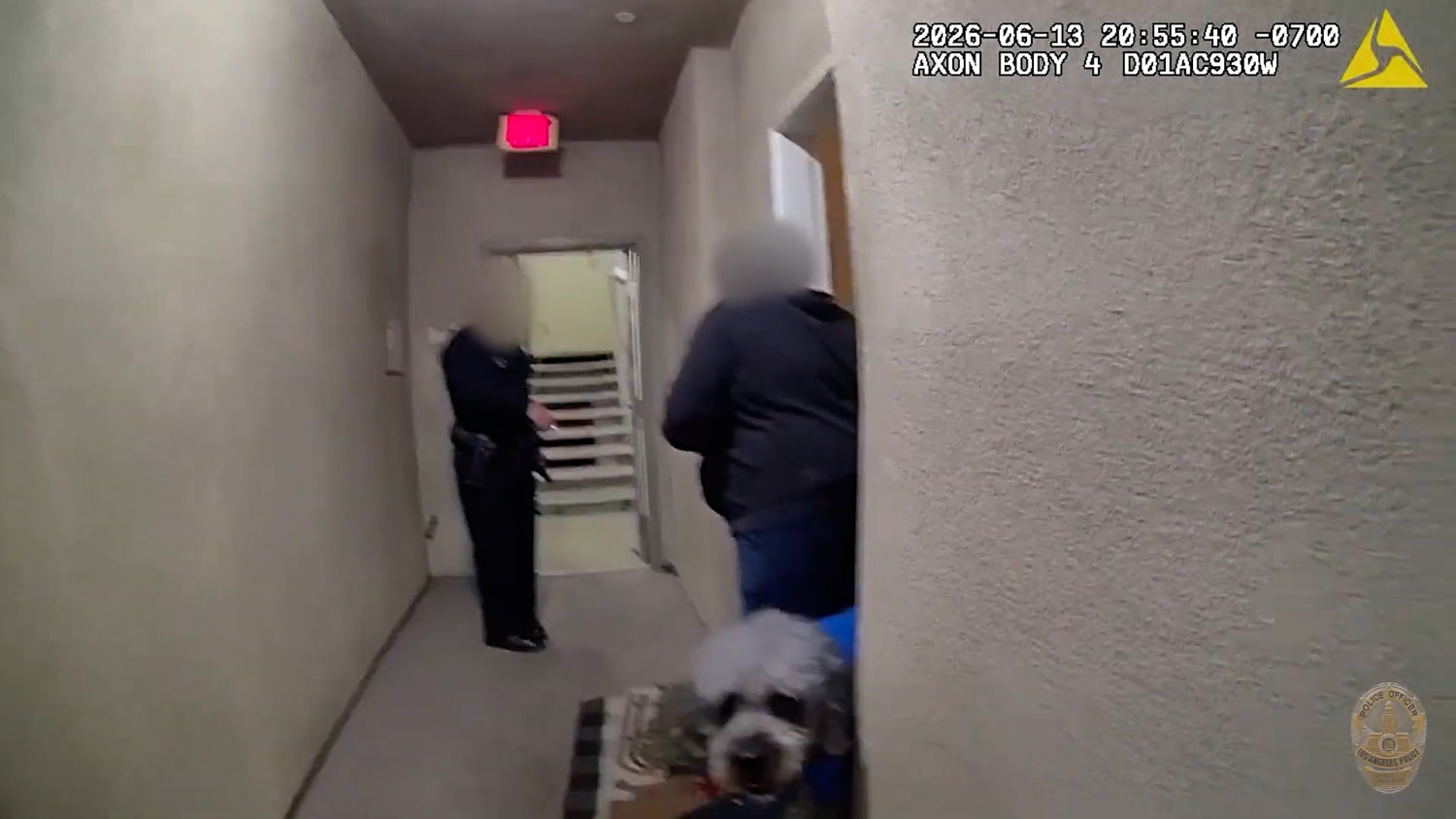 Body cam shows L.A. officer fatally shoot dog while responding to call of woman screaming