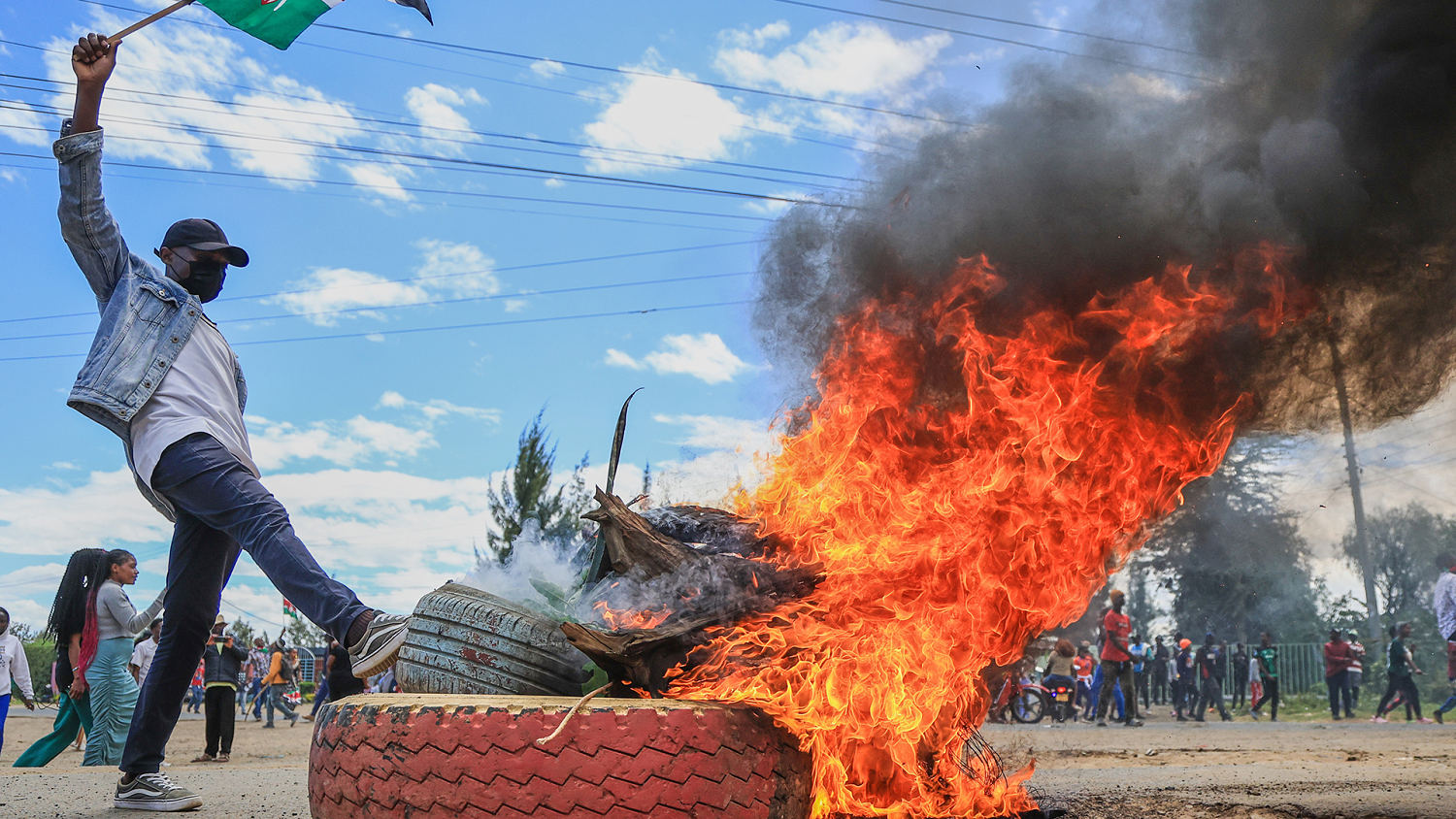 Protests erupt over U.S. Ebola quarantine center in Kenya