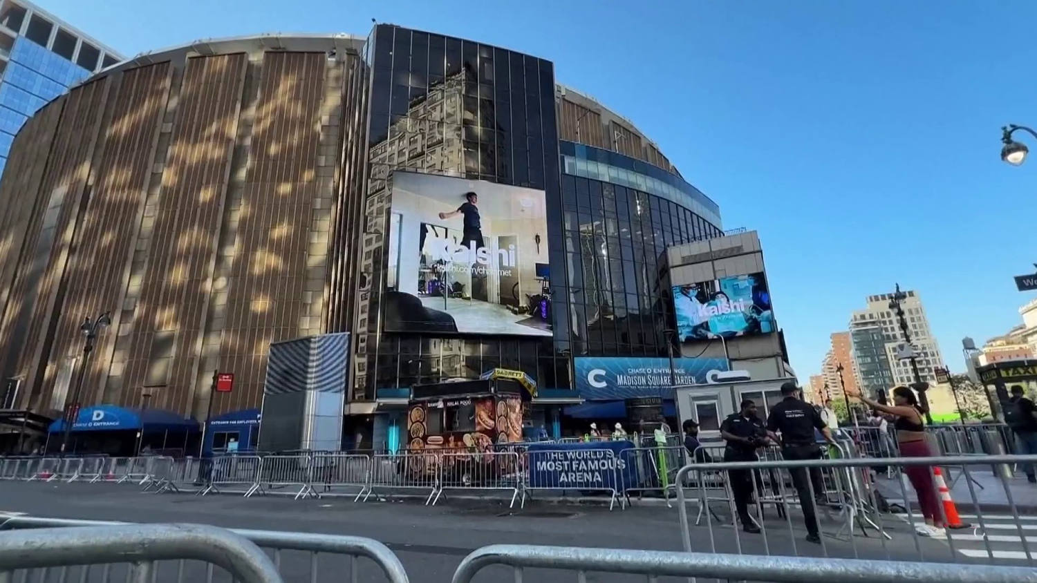 Taylor Swift and Travis Kelce’s Madison Square Garden nuptials draw crowds