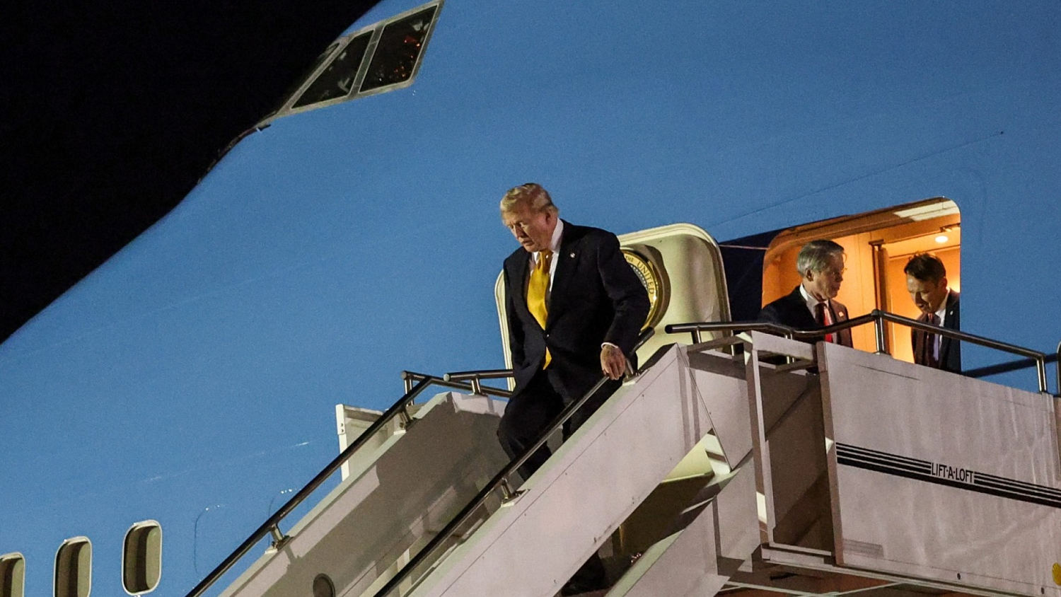 Trump returns from Turkey in old Air Force One jet due to security concerns
