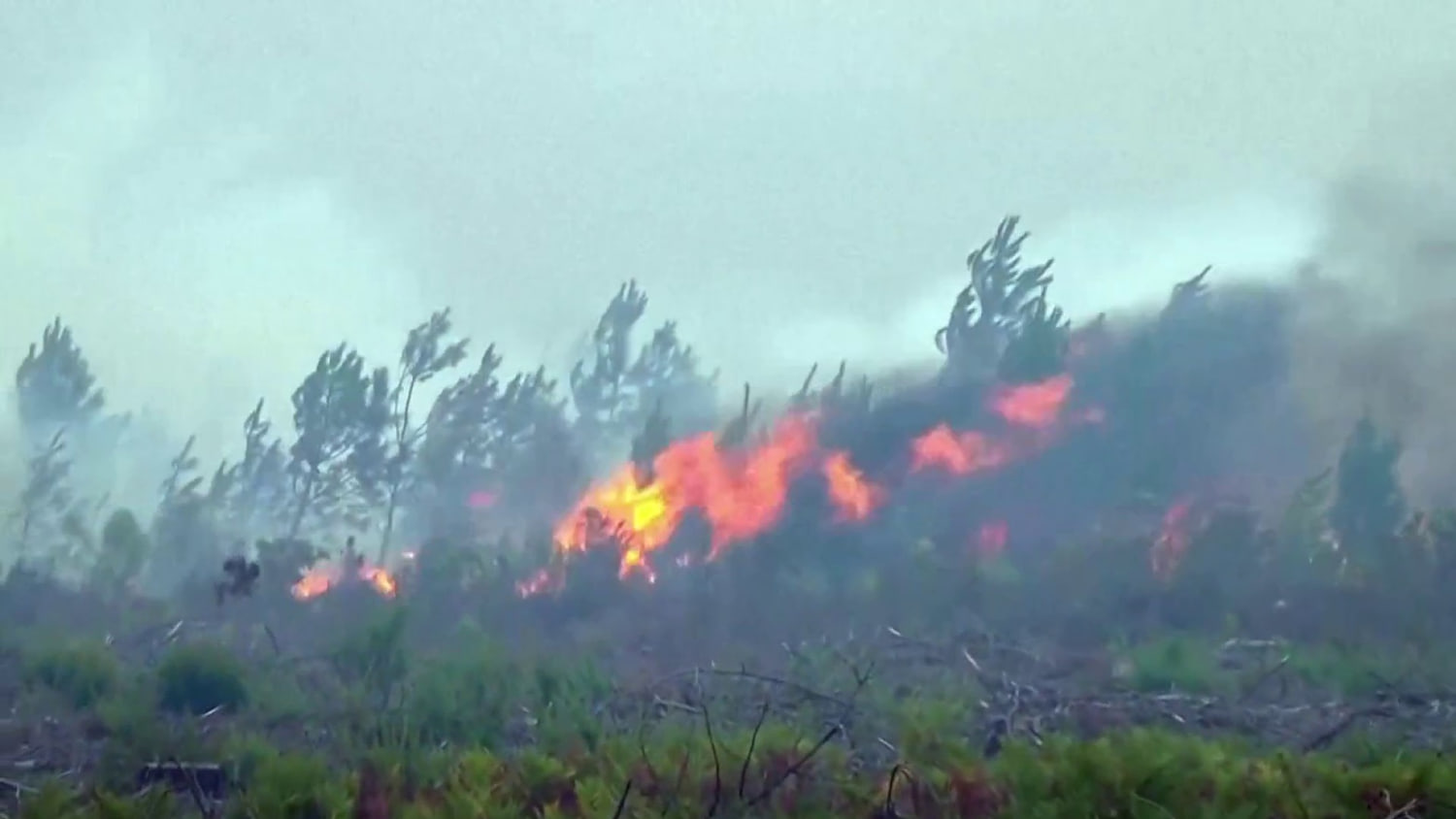 Firefighters face unrelenting battle with flames