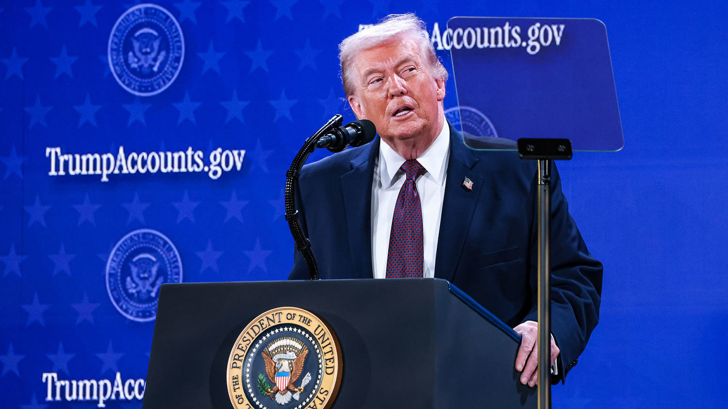 Trump participates in event marking launch of Trump Accounts
