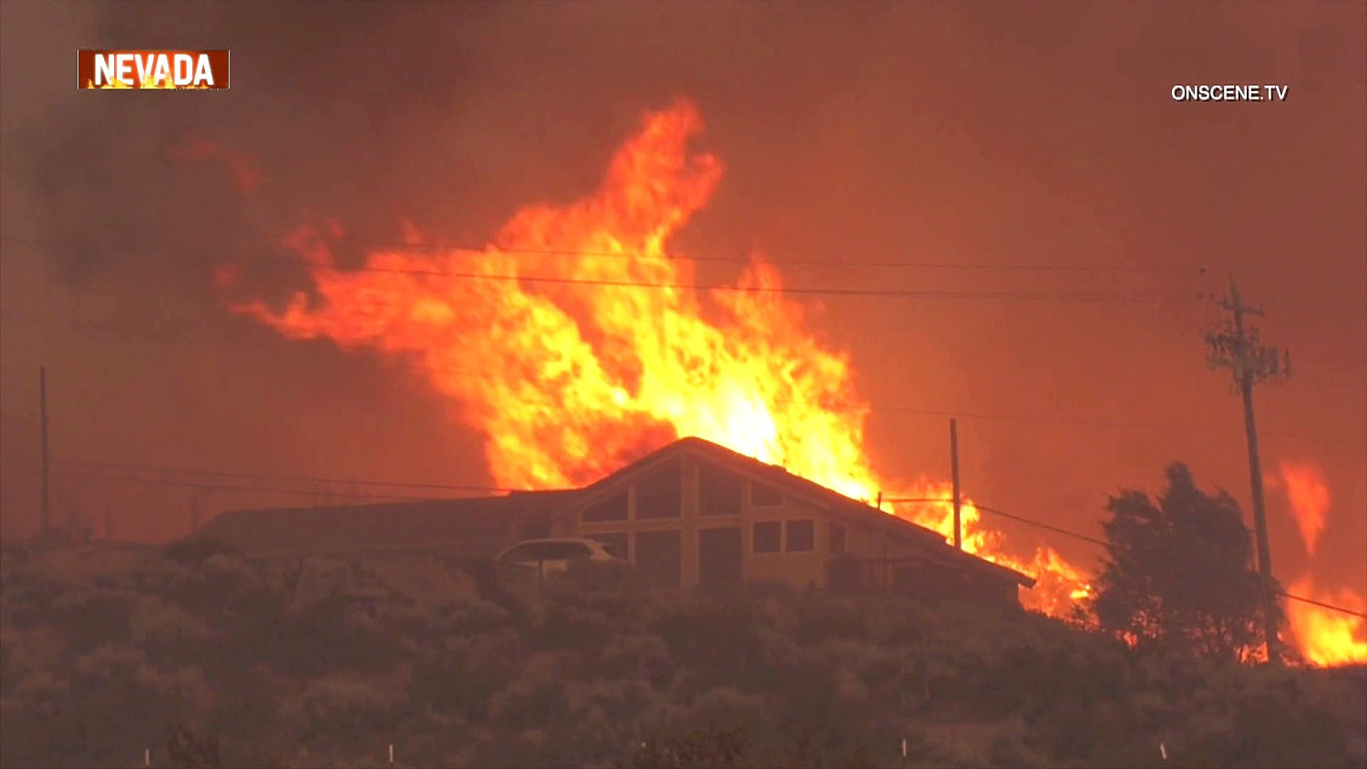 Massive Hawk Fire Near Reno Prompts Thousands of Evacuations