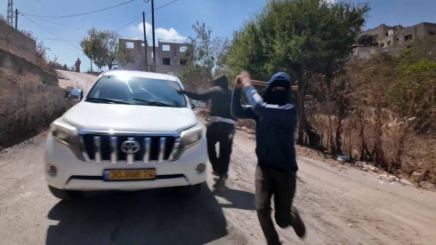 NBC News Crew and Palestinian Woman Attacked by Masked Settlers in West Bank