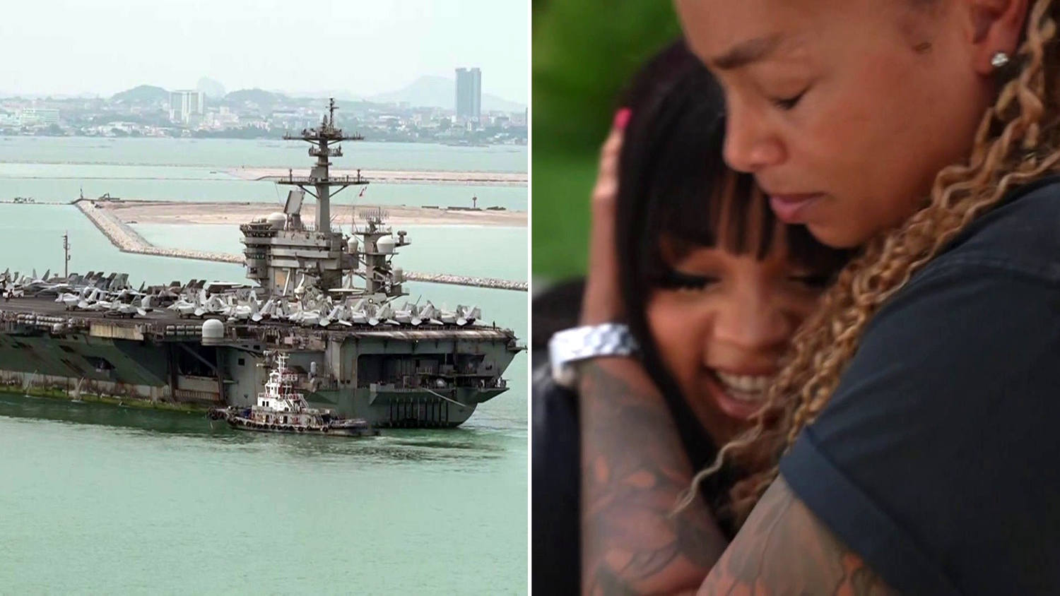 See USS Abraham Lincoln Sailor Reunite With Family