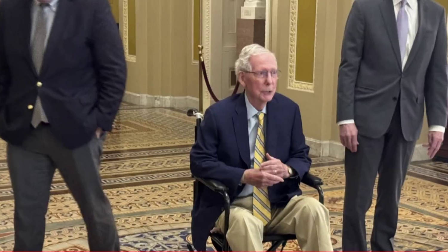 Mitch McConnell returns to Senate