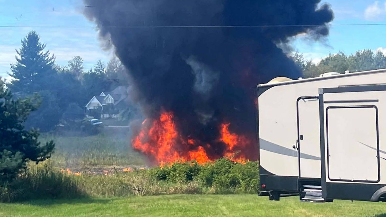 Pilot Survives After F-16 Jet Crashes in Michigan During Training