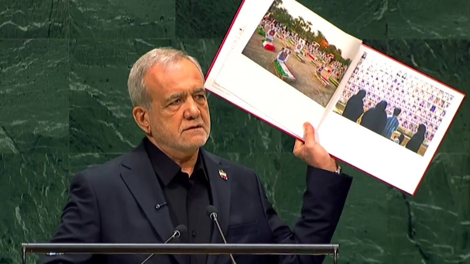 Iranian president claims they are 'victims of terrorism' in United Nations speech