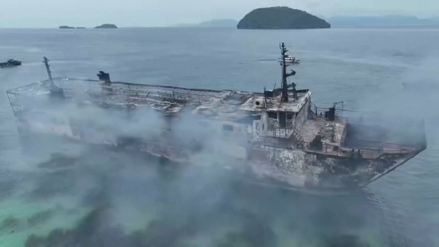 At least five dead, dozens missing after Philippine ferry fire