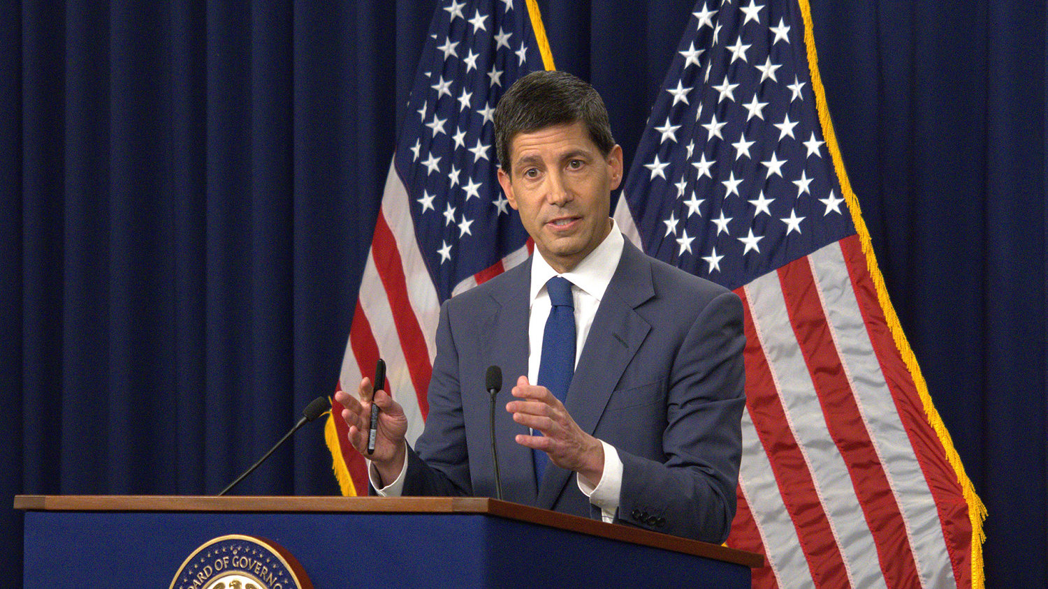 Fed Chair Kevin Warsh speaks to press following interest rate announcement