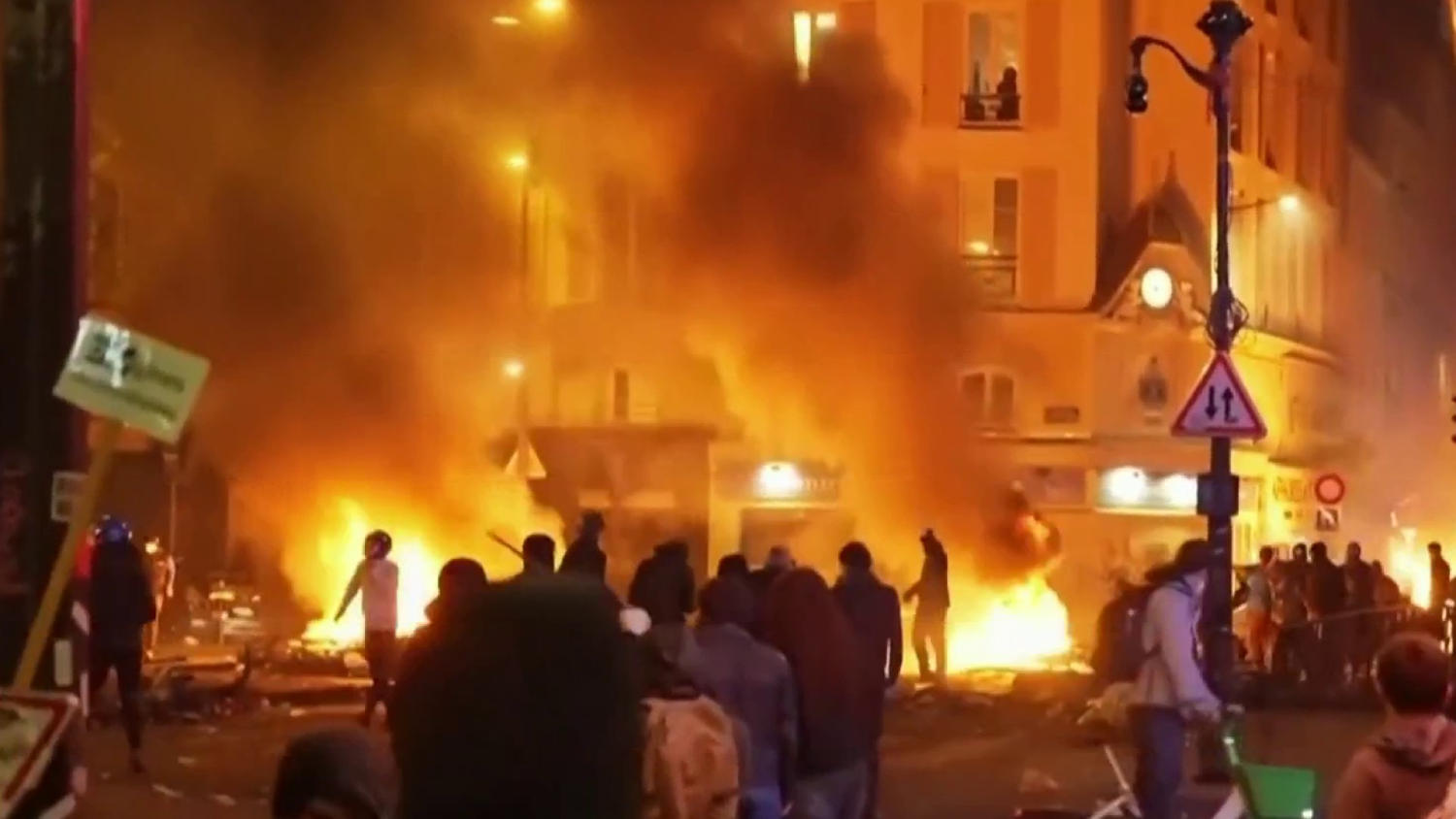 Curfews in effect after violent protests engulf France