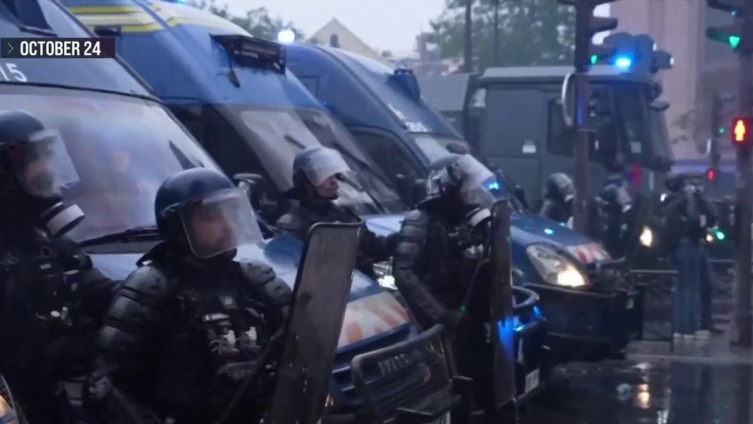 NFL game kicks off in France after mass protests