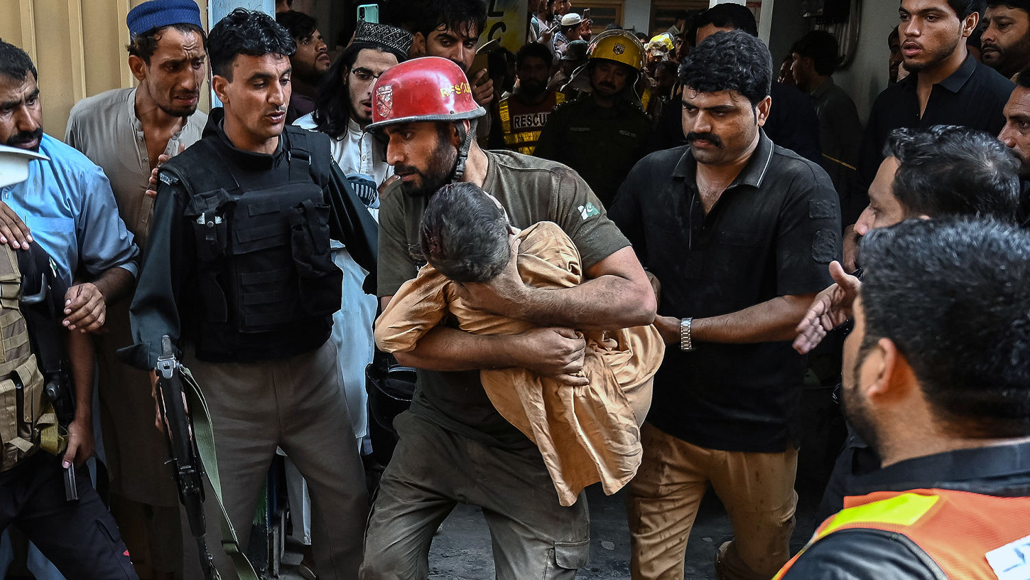 School roof collapse in Pakistan kills at least 27 students