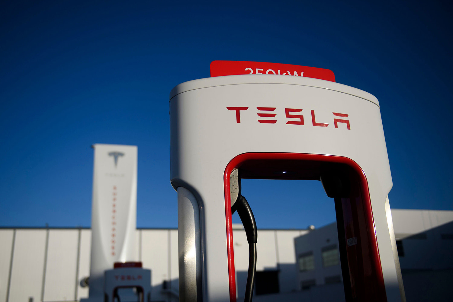 Florida man who drove towards anti-Musk protesters at Tesla dealership harged with assault