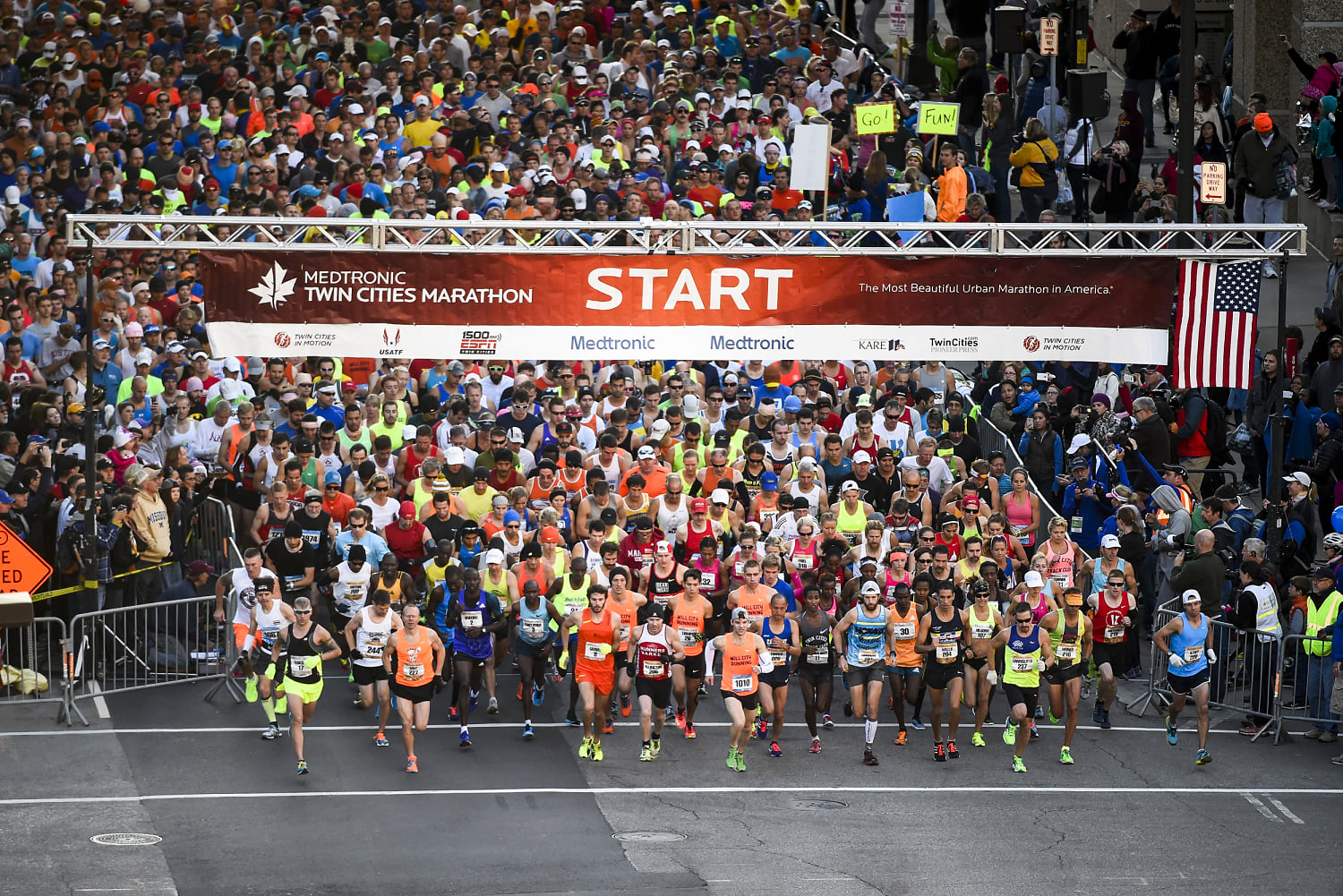 The Minnesota Twin Cities Marathon was canceled due to recordbreaking