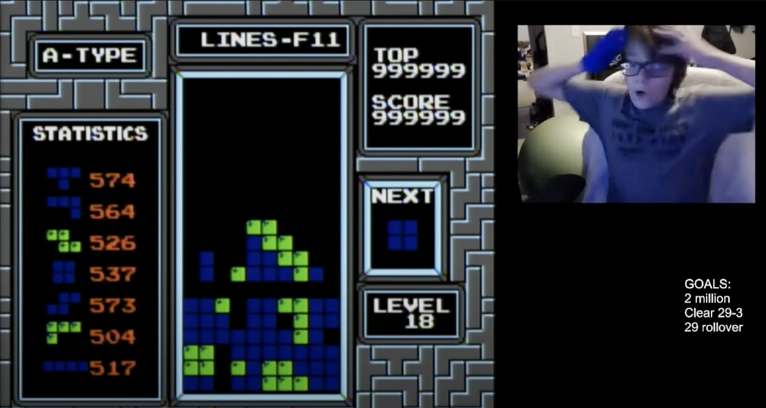 13-year-old boy becomes first person to beat original Tetris, video appears to show
