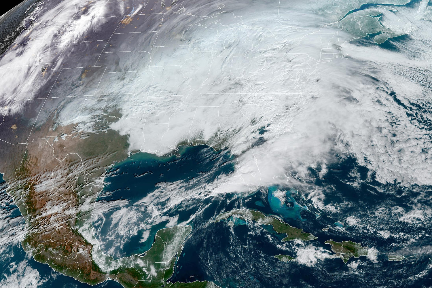 Winter storm brings snow, sleet and rain to the Northeast