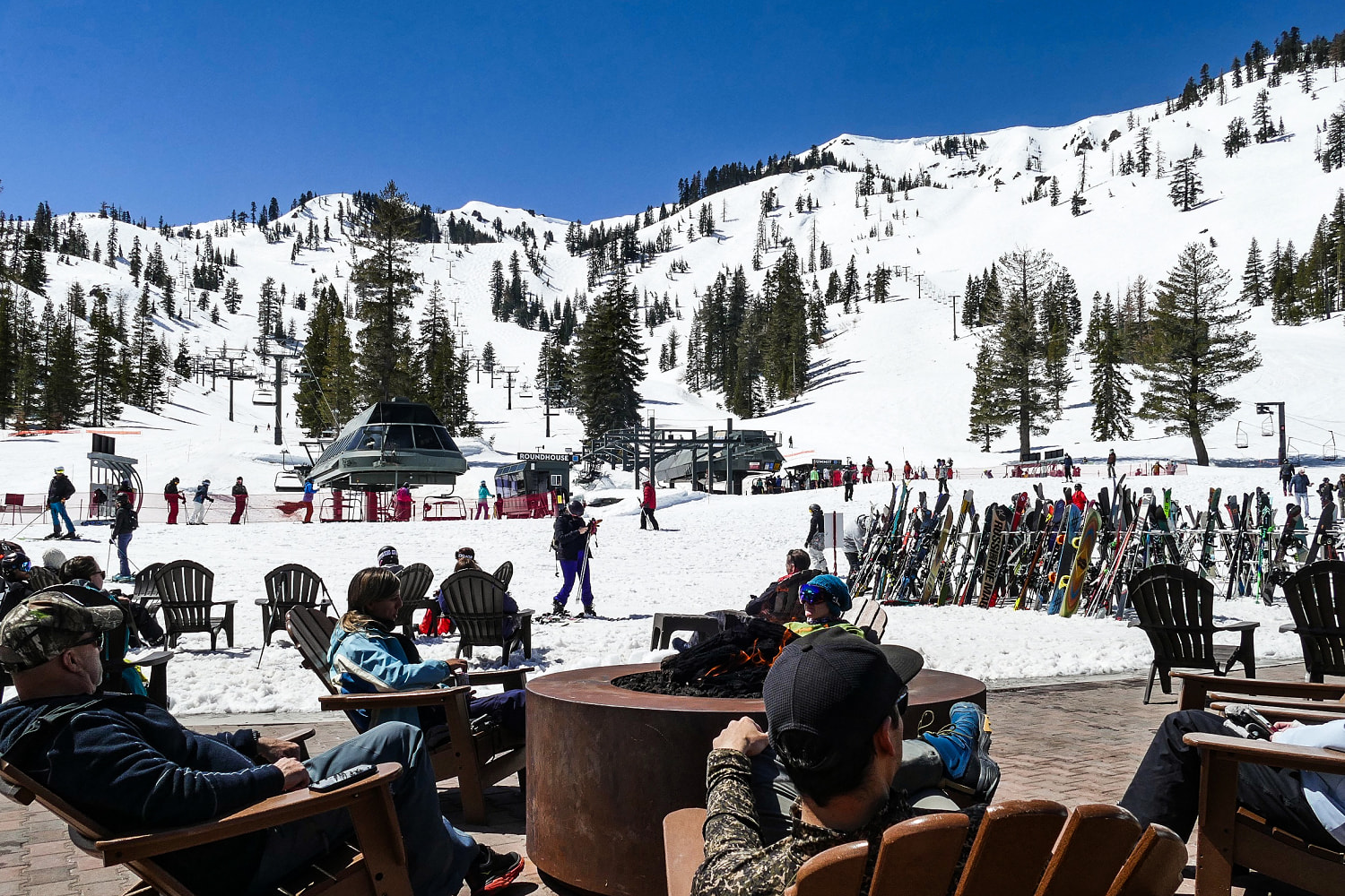 Avalanche at Tahoe ski resort