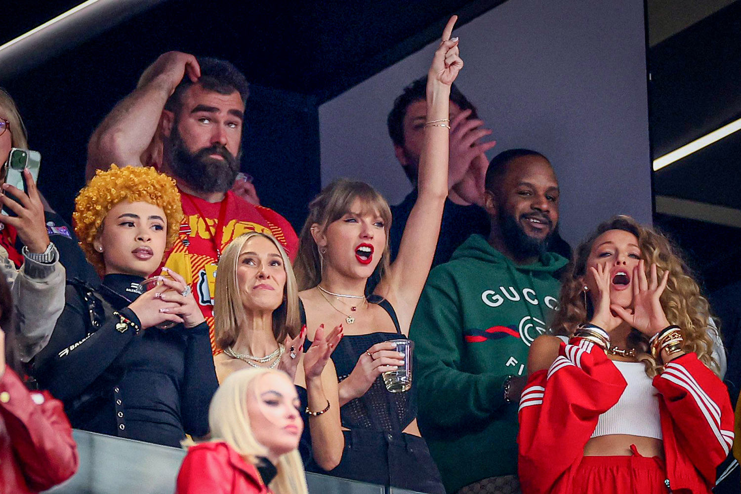 Every moment Taylor Swift was on TV rooting on boyfriend Travis Kelce at Super Bowl