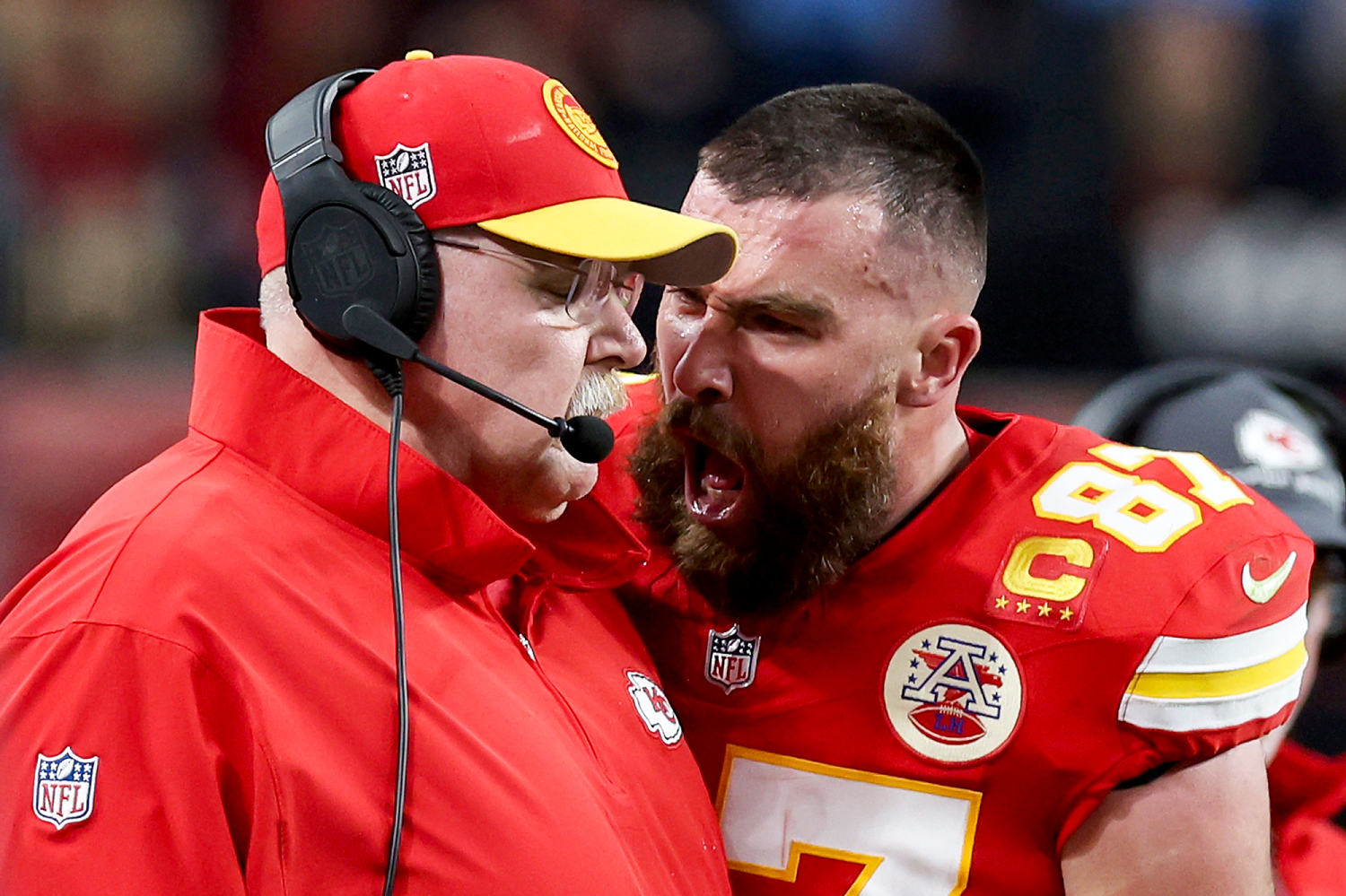 Travis Kelce says his Super Bowl sideline scuffle with Coach Andy Reid was 'unacceptable'