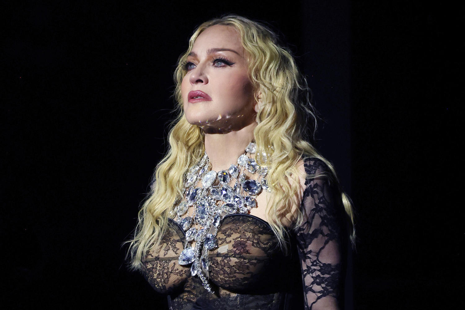 Madonna calls out fan for sitting during concert before realizing they were in wheelchair