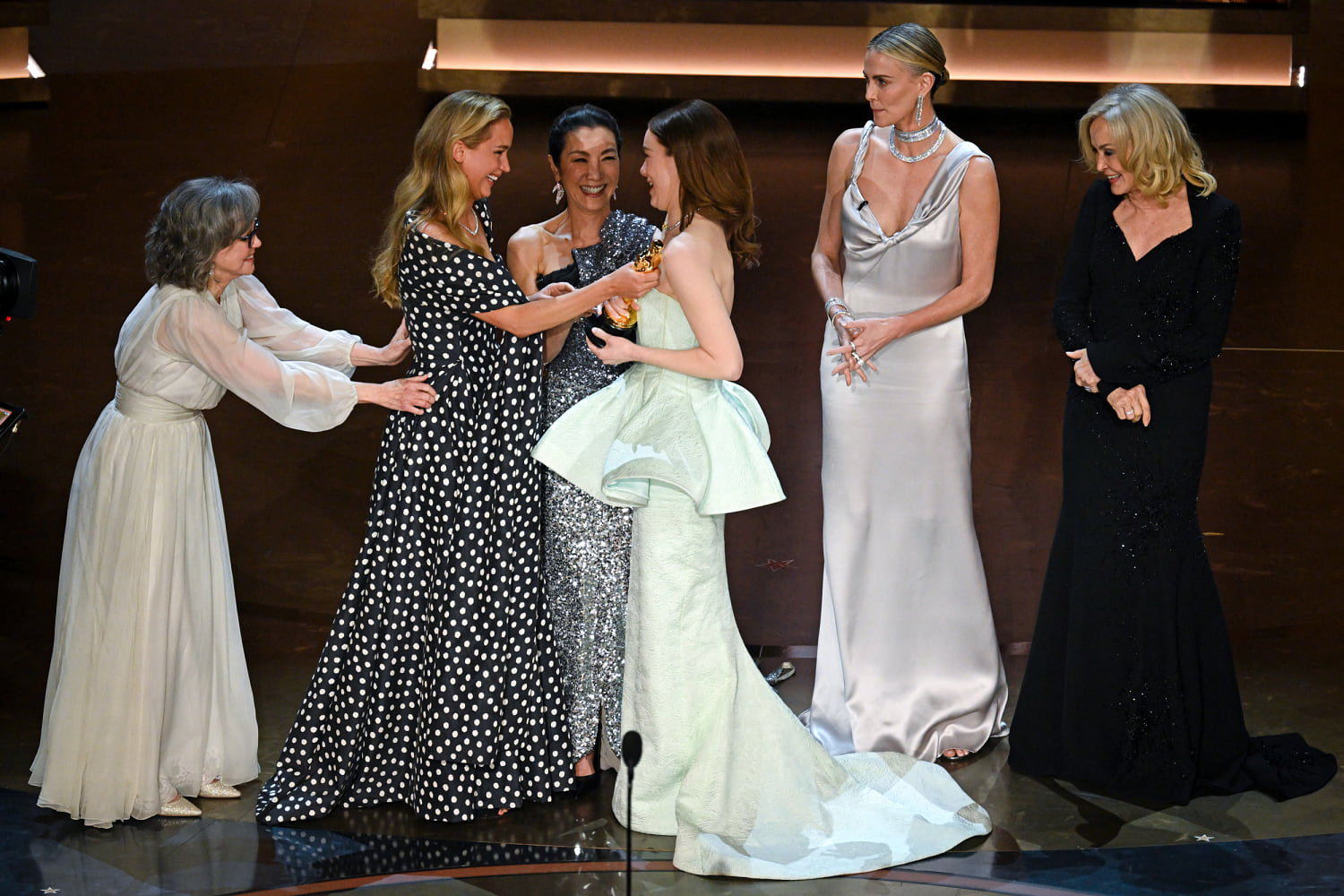 Michelle Yeoh clears up confusing Oscar moment when Emma Stone seemed to ‘ignore’ her