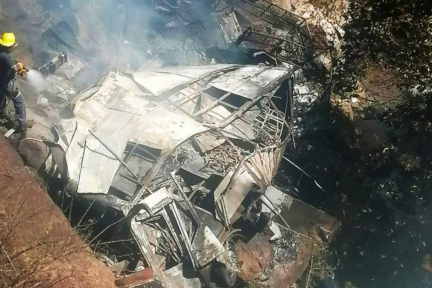 8-year-old is the only survivor after bus plunges off cliff in South Africa, killing 45 people