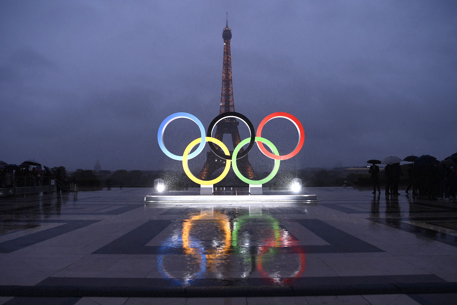 The Olympic rings for the Paris Games will be displayed on the Eiffel Tower