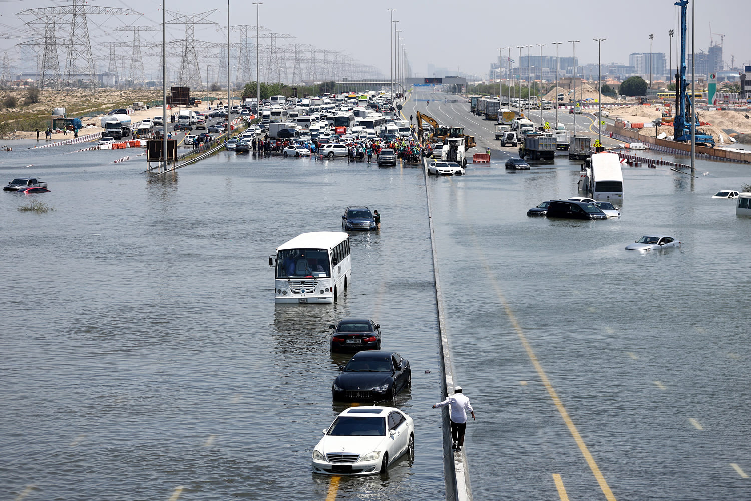 Flooded desert state UAE counts cost of epic rainstorm, airport still facing disruptions