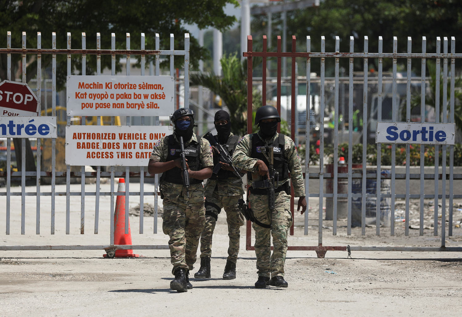 Haiti police bolster security around the palace ahead of transition