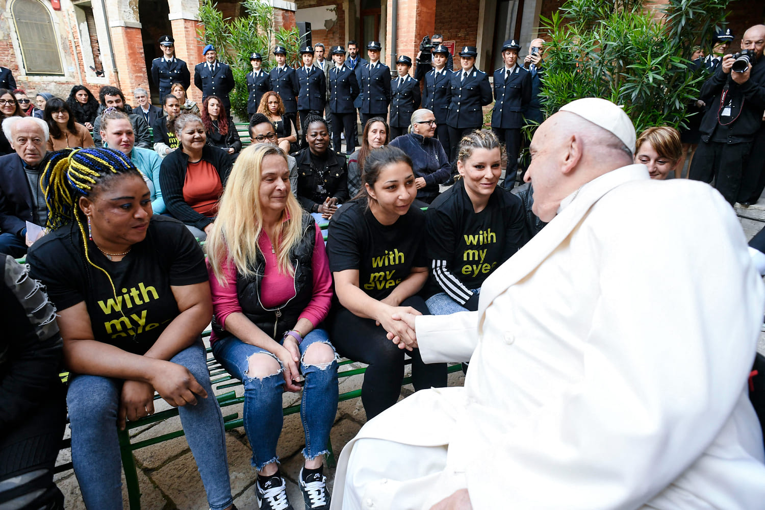 Pope visits Venice to speak to the artists and inmates behind the Biennale’s must-see prison show