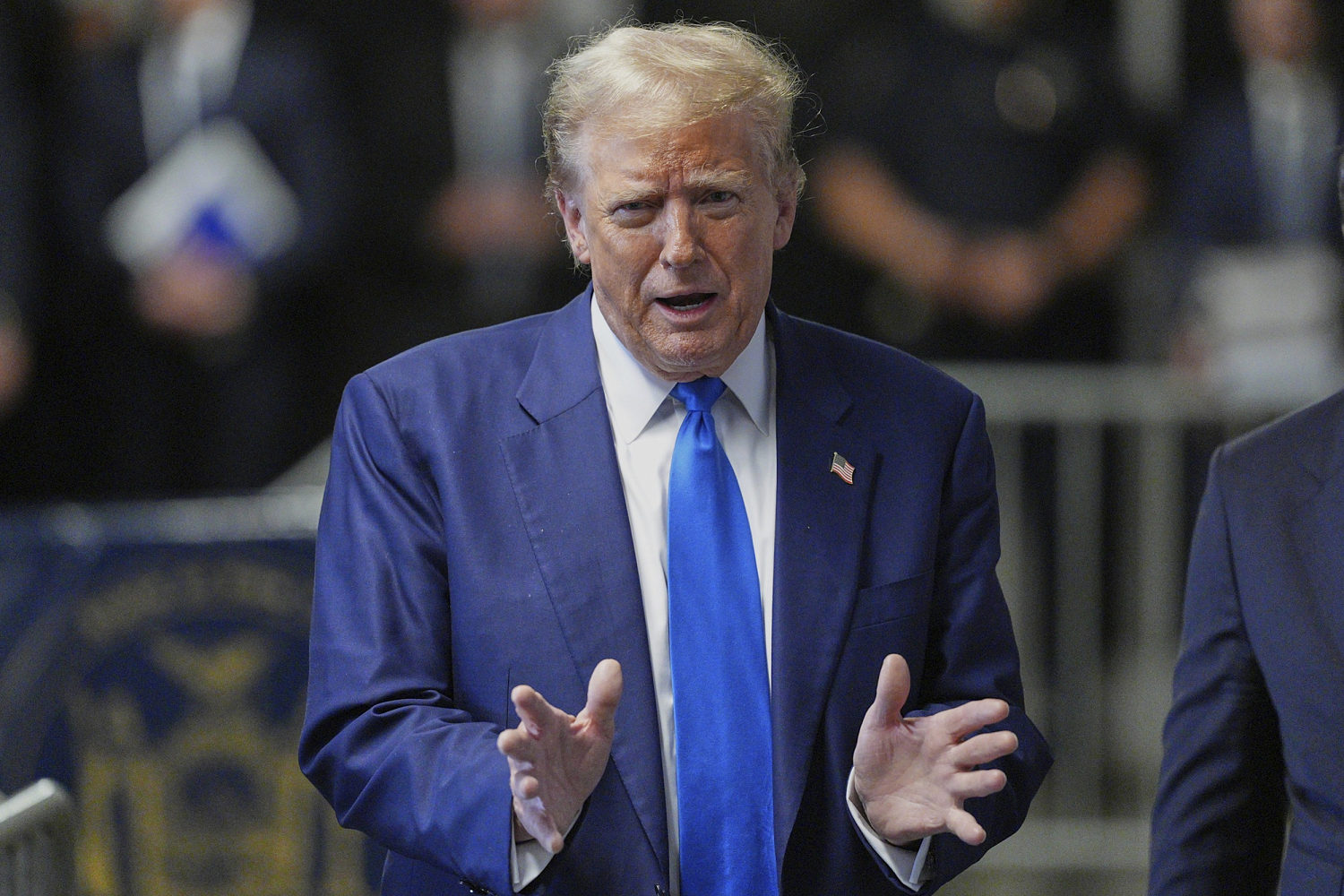 At a private donor event, Trump likens the Biden administration to the 'Gestapo'