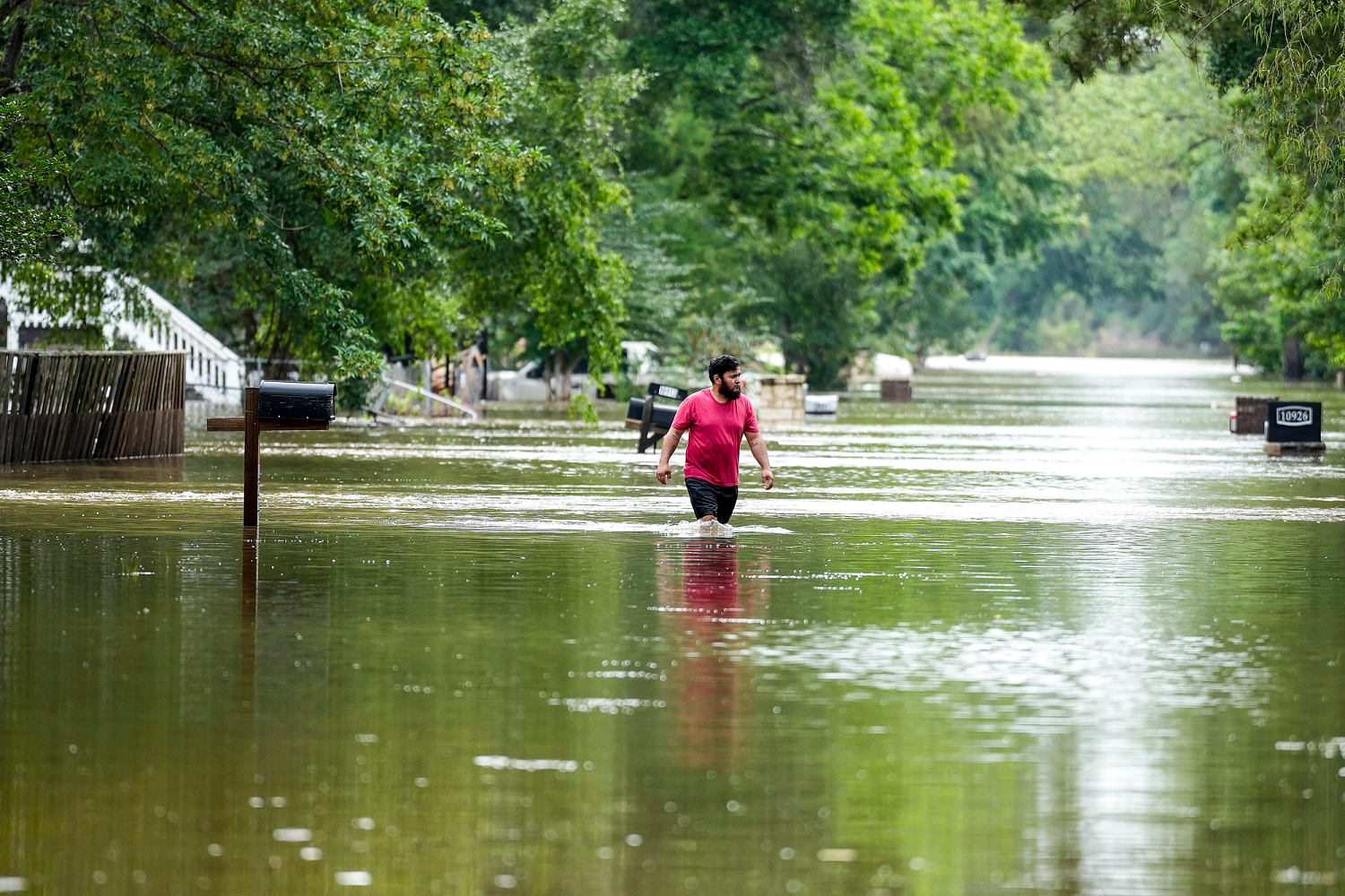 More storms move through Houston area, where hundreds have been rescued from floodwaters