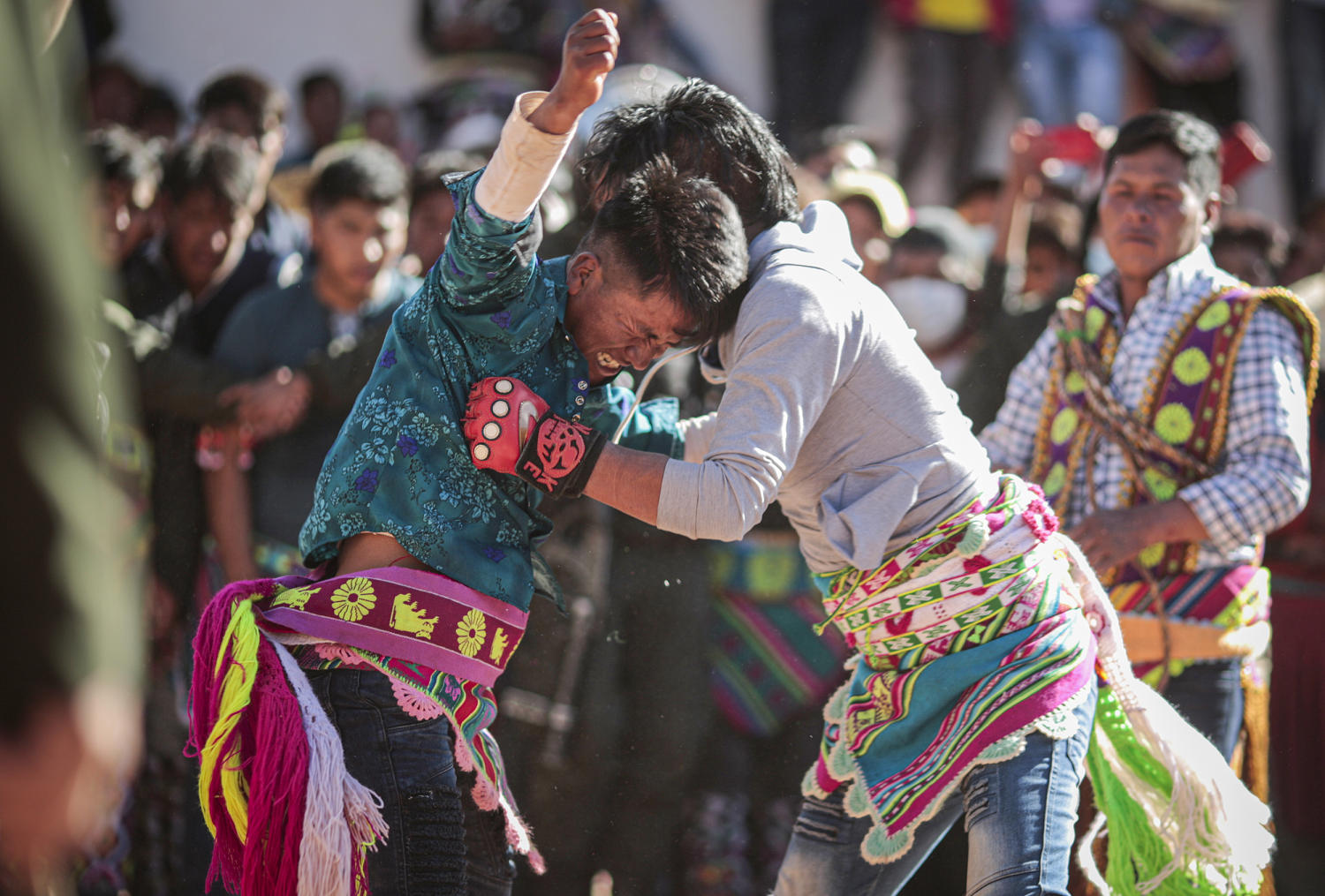 In Bolivia's Andes, Indigenous Quechua settle disputes with ritual dance, hand-to-hand combat