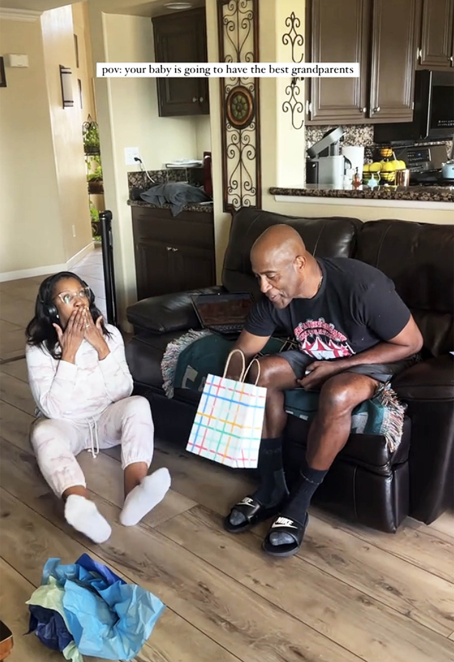 Soon-to-be grandparents have the most joyous, delightful reaction to baby news