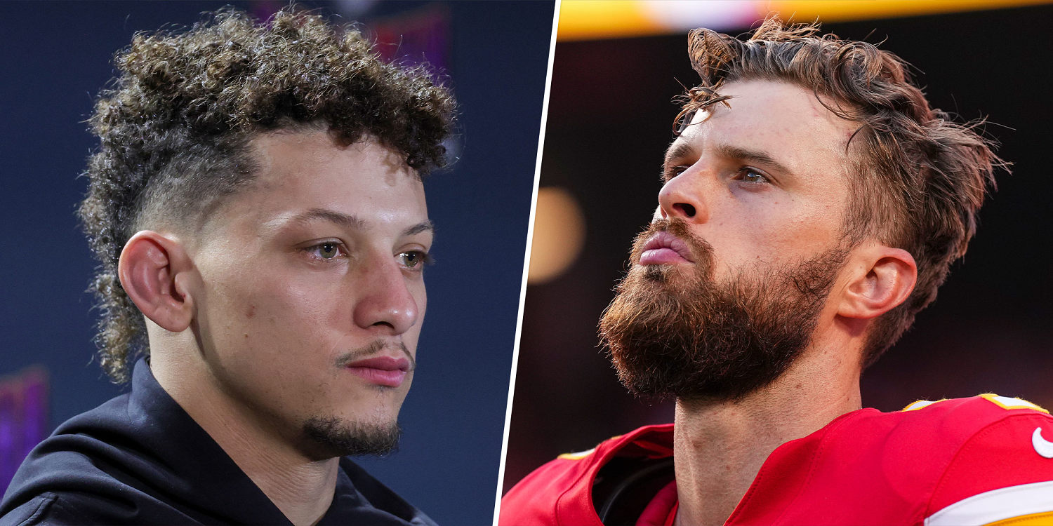 Patrick Mahomes reacts to teammate Harrison Butker's controversial speech