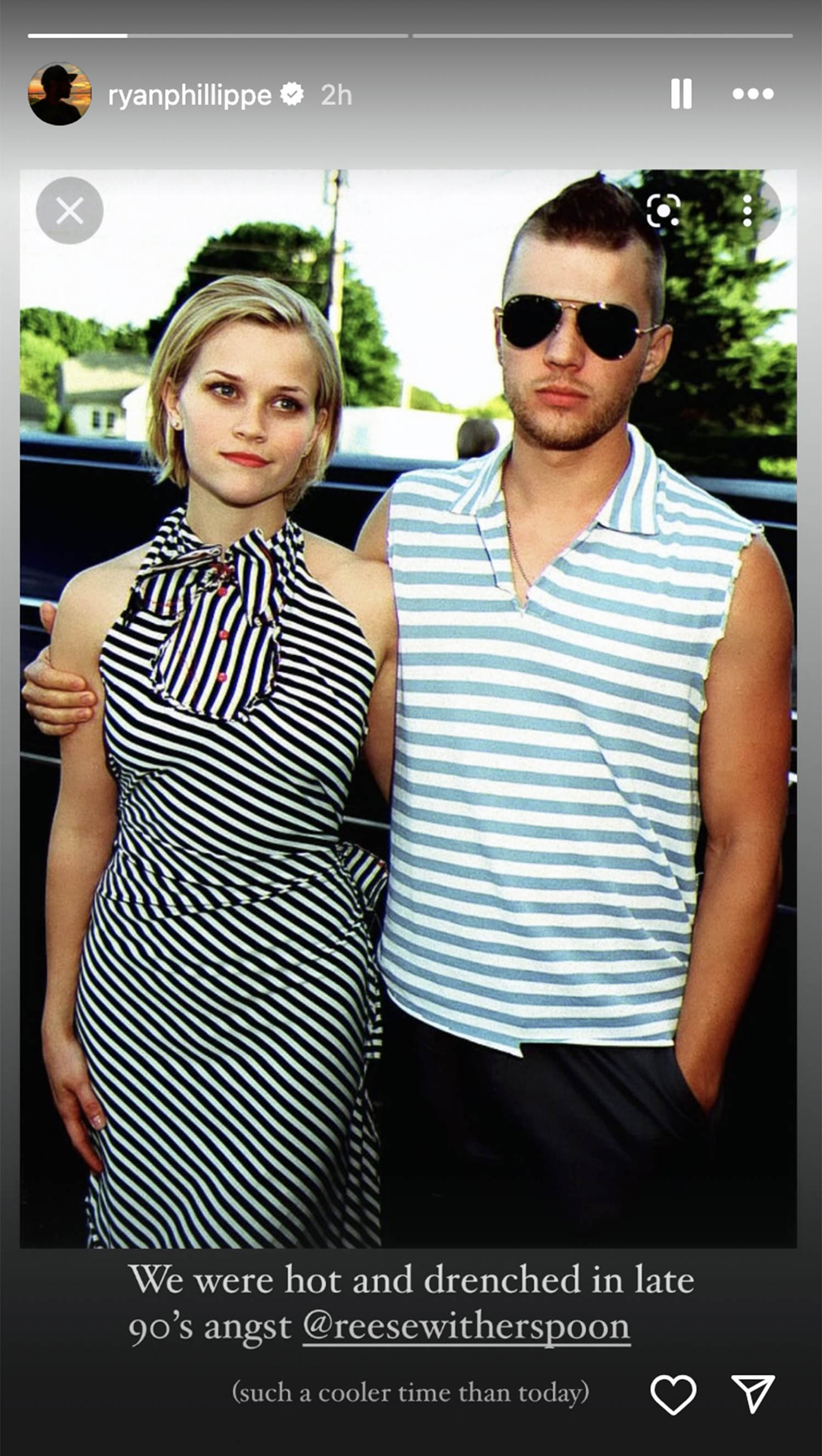 Ryan Phillippe posts throwback with ex-wife Reese Witherspoon: ‘We were hot’
