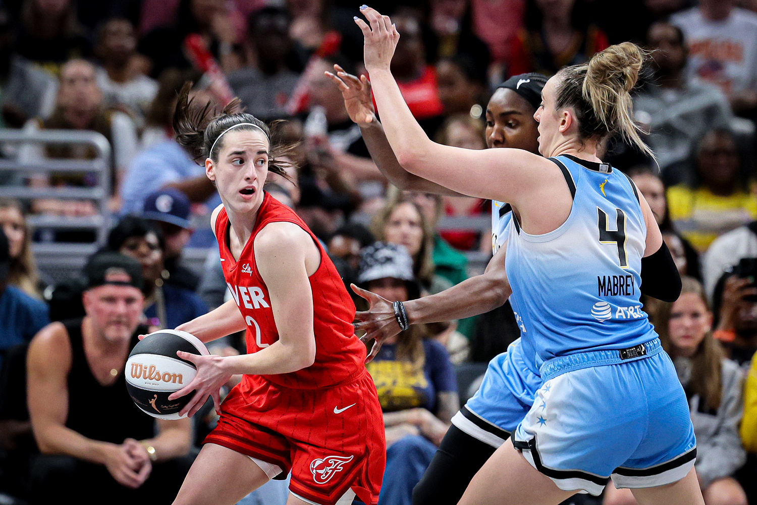 Caitlin Clark and Indiana Fever earn first home win, 71-70 against Angel Reece and Chicago Sky